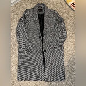 Houndstooth Dress Coat